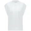 Peraluna Women's White Sima O-neck Openwork Knit Blouse In Ecru In White
