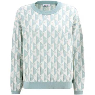 Peraluna Women's Wide Cut Knitwear Pullover - Ice Blue