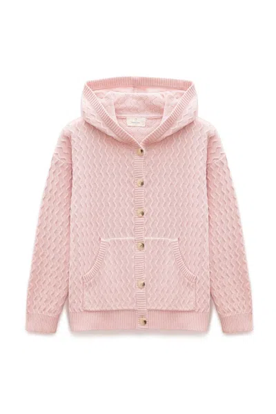 Peraluna Women's Yvonne Hooded Knit Cardigan In Light Pink