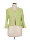 Perceptions 3/4 Sleeve Blouse In Green