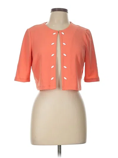 Pre-owned Perceptions 3/4 Sleeve Blouse In Orange