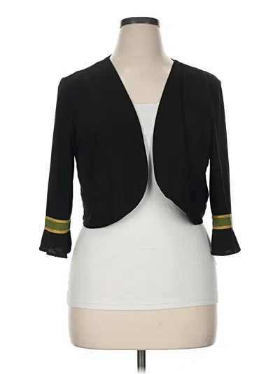 Pre-owned Perceptions Blazer Jacket In Black