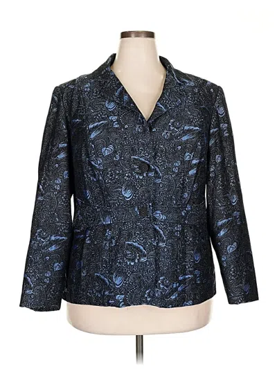 Pre-owned Perceptions Blazer Jacket In Blue