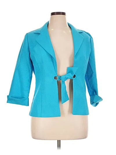 Pre-owned Perceptions Blazer Jacket In Blue
