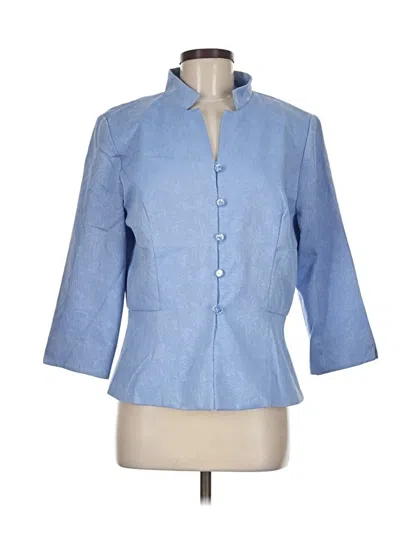 Pre-owned Perceptions Blazer Jacket In Blue