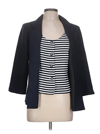 Pre-owned Perceptions Blazer Jacket In Blue