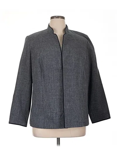 Pre-owned Perceptions Blazer Jacket In Gray