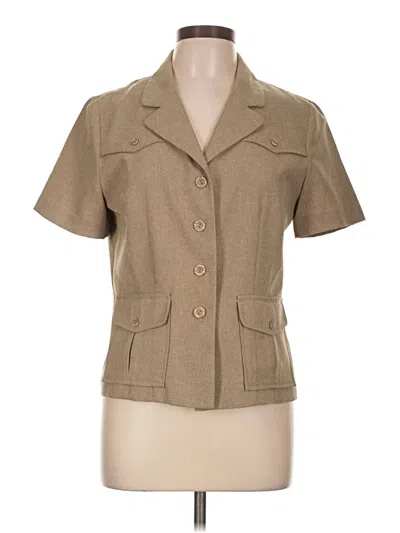Pre-owned Perceptions Blazer Jacket In Tan