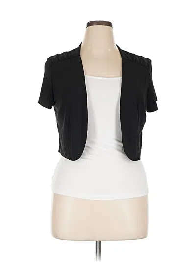 Pre-owned Perceptions Cardigan Sweater In Black