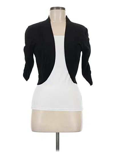 Pre-owned Perceptions Cardigan Sweater In Black