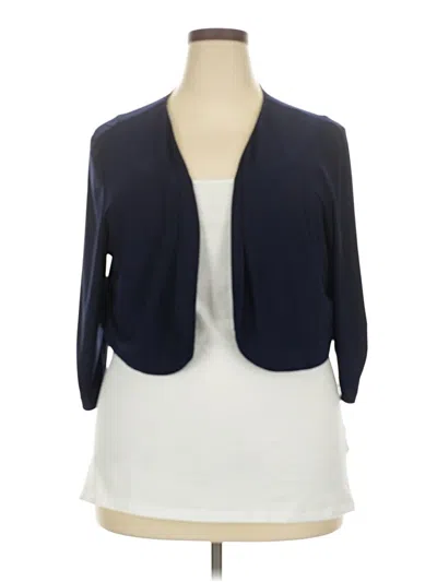 Pre-owned Perceptions Cardigan Sweater In Blue