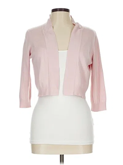 Pre-owned Perceptions Cardigan Sweater In Pink