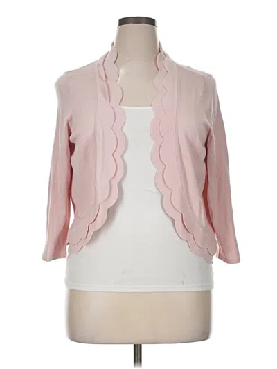Pre-owned Perceptions Cardigan Sweater In Pink