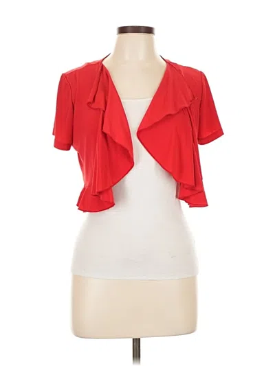 Pre-owned Perceptions Cardigan Sweater In Red