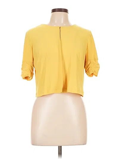 Pre-owned Perceptions Cardigan Sweater In Yellow