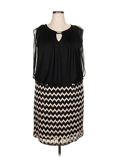 Pre-owned Perceptions Casual Dress In Black