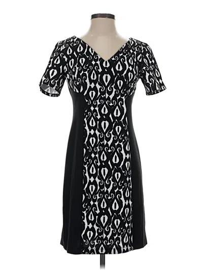 Pre-owned Perceptions Casual Dress In Black