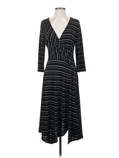 Pre-owned Perceptions Casual Dress In Black