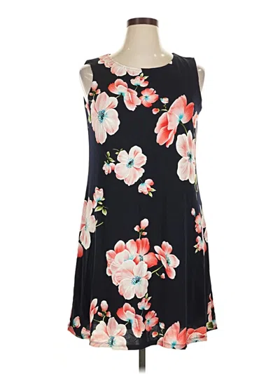 Pre-owned Perceptions Casual Dress In Black