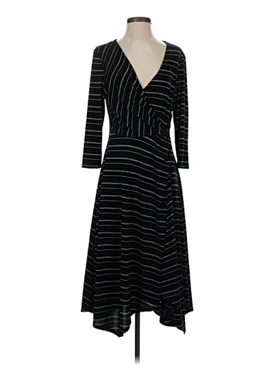 Pre-owned Perceptions Casual Dress In Black