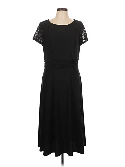 Pre-owned Perceptions Casual Dress In Black