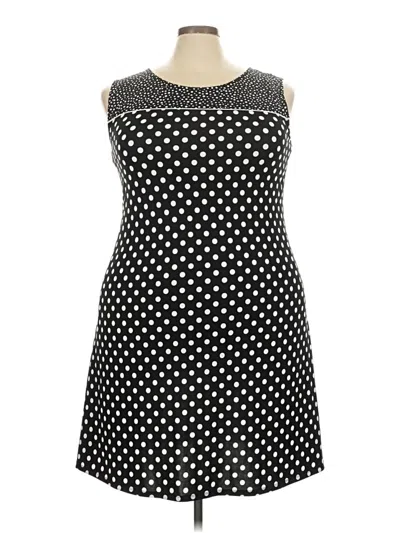 Pre-owned Perceptions Casual Dress In Black