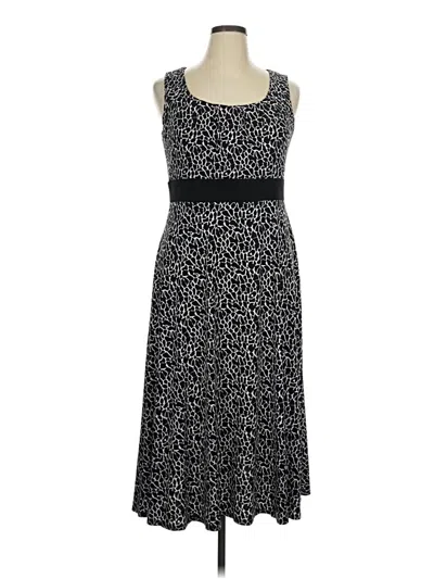 Pre-owned Perceptions Casual Dress In Black