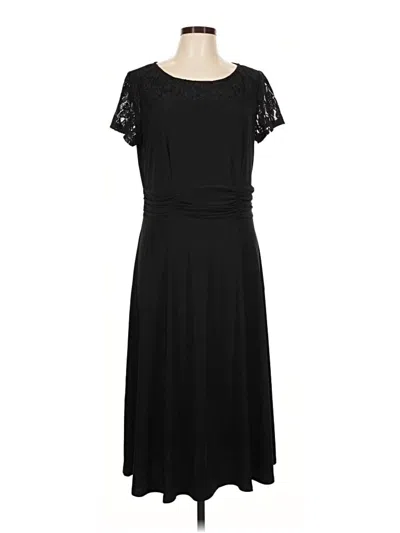 Pre-owned Perceptions Casual Dress In Black