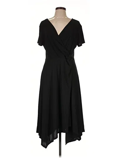 Pre-owned Perceptions Casual Dress In Black