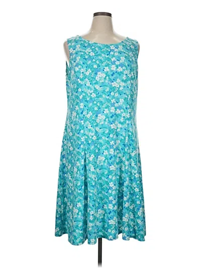Pre-owned Perceptions Casual Dress In Blue