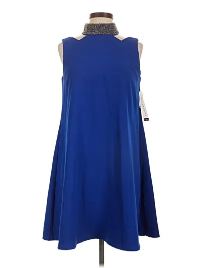 Pre-owned Perceptions Casual Dress In Blue