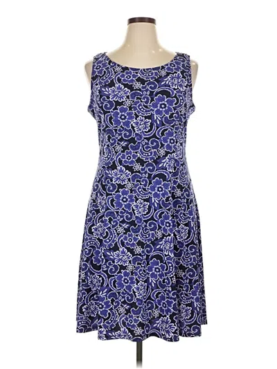 Pre-owned Perceptions Casual Dress In Blue