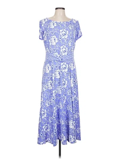Pre-owned Perceptions Casual Dress In Blue