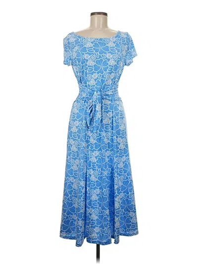 Pre-owned Perceptions Casual Dress In Blue