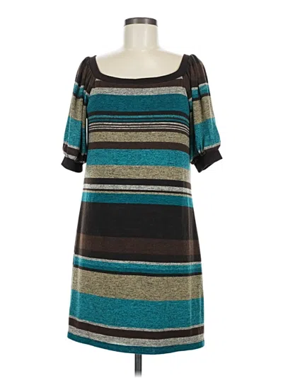 Pre-owned Perceptions Casual Dress In Blue