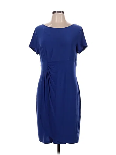 Pre-owned Perceptions Casual Dress In Blue