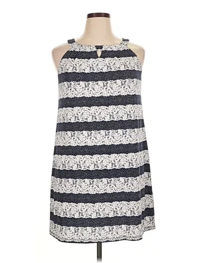 Pre-owned Perceptions Casual Dress In Blue