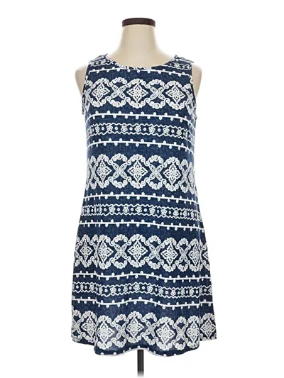 Pre-owned Perceptions Casual Dress In Blue