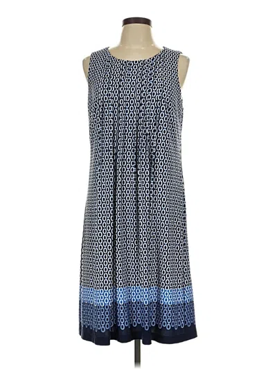 Pre-owned Perceptions Casual Dress In Blue