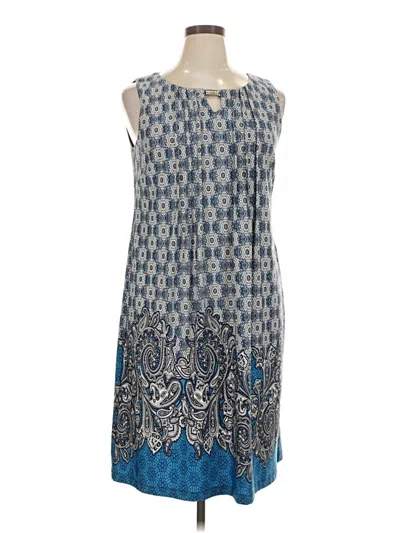 Pre-owned Perceptions Casual Dress In Blue