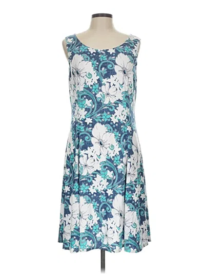 Pre-owned Perceptions Casual Dress In Blue