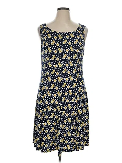 Pre-owned Perceptions Casual Dress In Blue