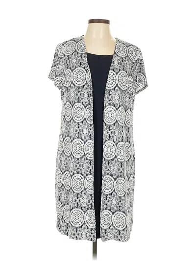 Pre-owned Perceptions Casual Dress In Gray
