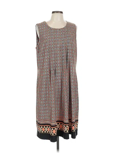 Pre-owned Perceptions Casual Dress In Gray