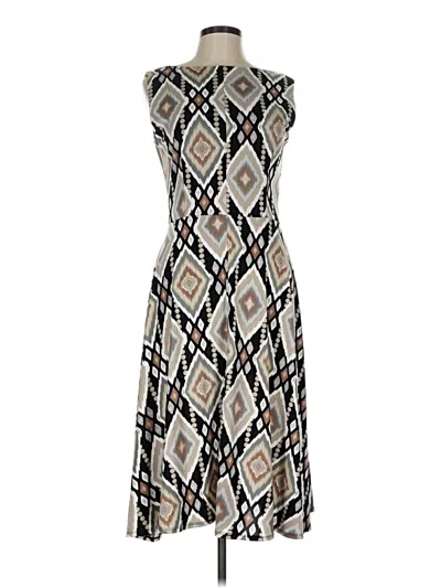 Pre-owned Perceptions Casual Dress In Gray