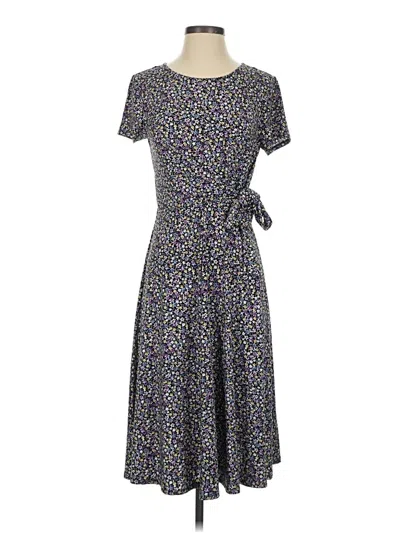 Pre-owned Perceptions Casual Dress In Gray