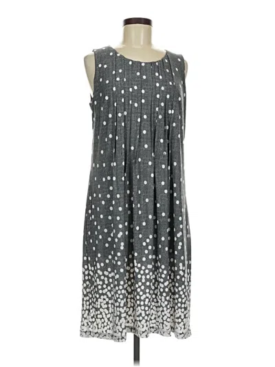 Pre-owned Perceptions Casual Dress In Gray