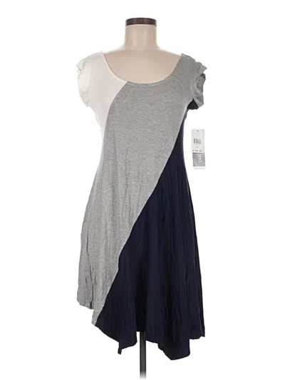 Pre-owned Perceptions Casual Dress In Gray