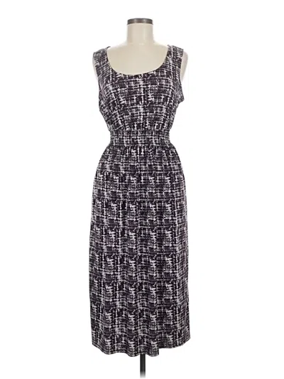 Pre-owned Perceptions Casual Dress In Gray
