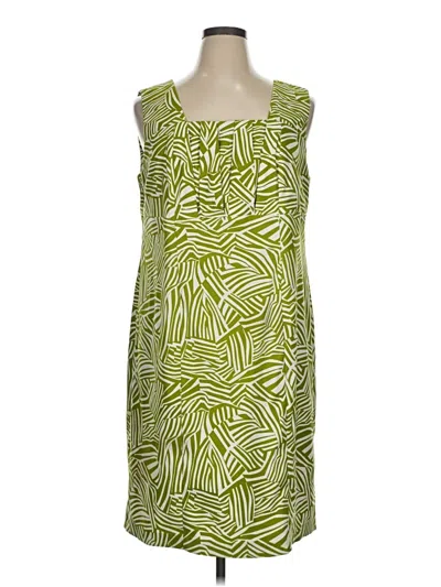 Pre-owned Perceptions Casual Dress In Green